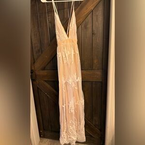 Luxxel White Floral Wedding Dress